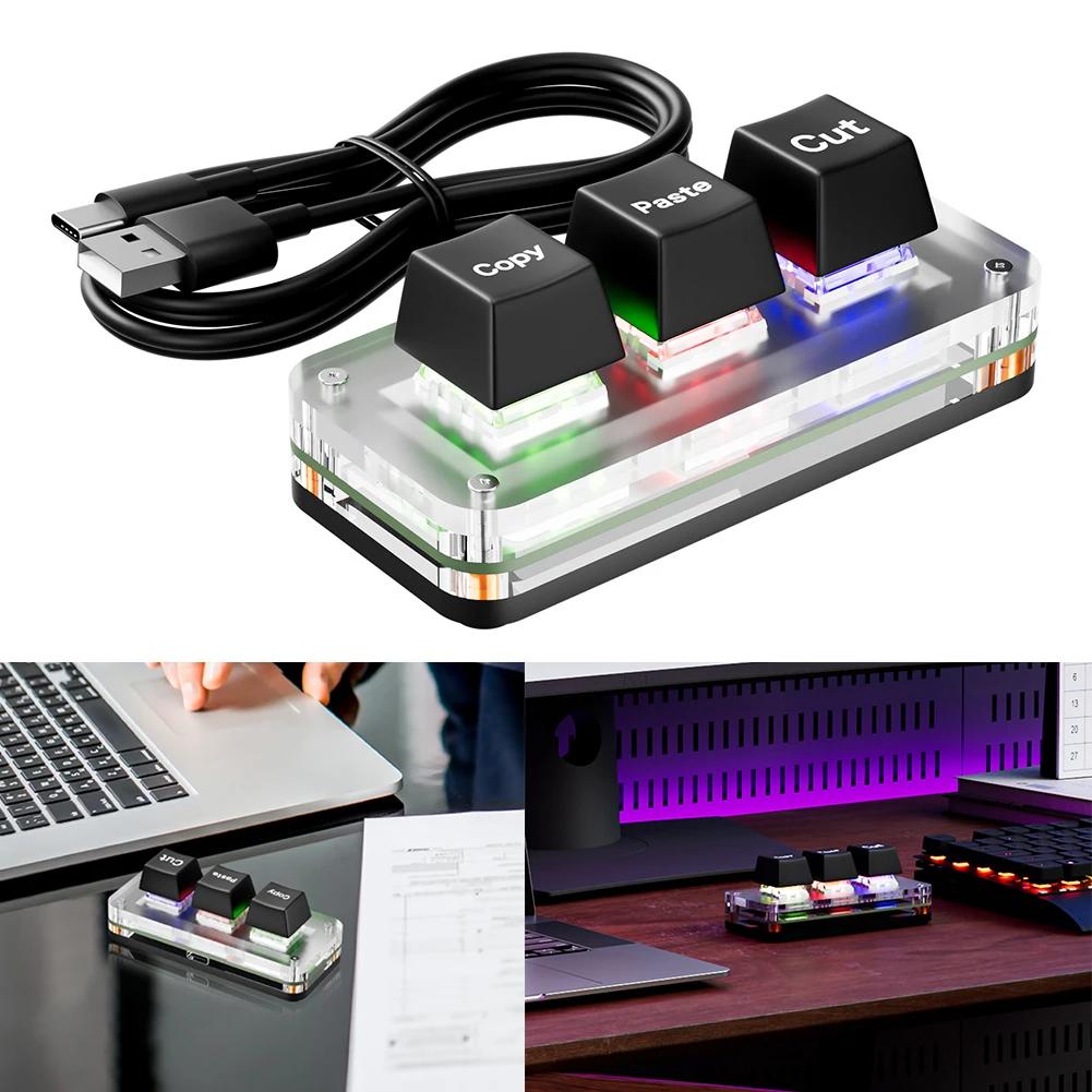 RGB ̴   ٿֱ Ű, 3 Ű ӿ  Ű, USB C Ÿ ֽ ũ Űе, ۾ ӿ